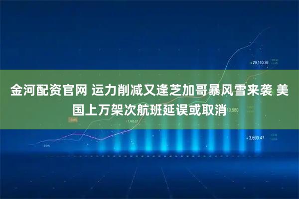 金河配资官网 运力削减又逢芝加哥暴风雪来袭 美国上万架次航班延误或取消