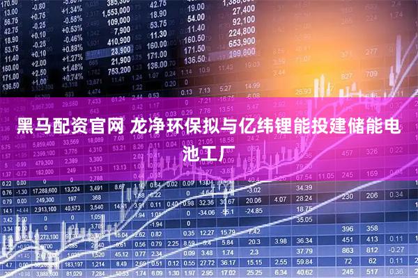 黑马配资官网 龙净环保拟与亿纬锂能投建储能电池工厂